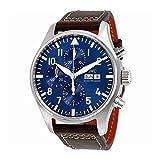 IWC Pilot Midnight Steel Chronograph Blue Dial Automatic Mens Watch IW377714