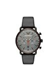 EMPORIO ARMANI Herren Chronograph Quarz Uhr mit Leder Armband AR11168