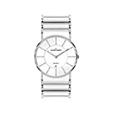 Jacques Lemans Unisex Analog Quarz Uhr mit Keramik Armband 1-1648E