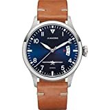Junkers J1 Sonderedition Analog Automatik Uhr Lederarmband Saphirglas blau 9.00.00.01