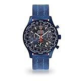 DETOMASO Firenze XXL All Blue Limited Edition Herren-Armbanduhr Chronograph Analog Quarz Blaues Edelstahl-Gehäuse Blaues Zifferblatt
