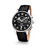 Kronsegler Triton Gezeitenuhr Tideuhr Stahl-schwarz