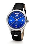 Kronsegler 'Martin Luther Herren Armbanduhr Automatik Limit. Stahl-Blau
