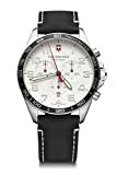 Victorinox Herren-Uhr FieldForce Chrono, Herren-Armbanduhr, analog, Quarz, Wasserdicht bis 100 m, Gehäuse-Ø 42 mm, Armband 21 mm, 82 g, Schwarz/Weiß