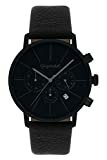 Gigandet Minimalism Herren-Armbanduhr Chronograph Quarz Analog mit Lederarmband G32-004