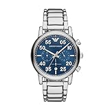Emporio Armani Herren Chronograph Quarz Smart Watch Armbanduhr mit Edelstahl Armband AR11132