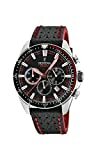 Festina Herren Chronograph Quarz Uhr mit Leder Armband F20377/6