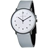 Junghans 041/4064.04 Herren-Uhr Max Bill Analog Quarz mit Leder-Band