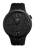 Swatch Herren Analog Quarz Uhr mit Silikon Armband SO27B100