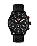 Junkers Herren-Armbanduhr XL Chronograph Quarz Leder 6680-2
