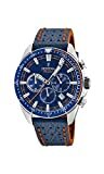 Festina Herren Chronograph Quarz Uhr mit Leder Armband F20377/2