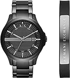ARMANI EXCHANGE Herren Analog Quarz Uhr mit Edelstahl Armband AX7101