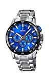 Festina Herren Chronograph Quarz Smart Watch Armbanduhr mit Edelstahl Armband F20352/2