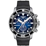 TISSOT Herren Chronograph Quarz Uhr mit Gummi Armband T1204171704100