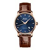 Mido Baroncelli Midnight Herren-Armbanduhr 38mm Leder Automatik M8600.3.15.8