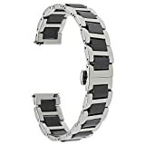TRUMiRR 22mm Keramik Uhrenarmband Schnellspanner Armband kompatibel für Samsung Gear S3,Samsung Galaxy Watch 46mm/Galaxy Watch3 45mm, Huawei Watch GT Elegant/Huawei Watch GT 2 46 mm, Xiaomi Mi Watch