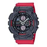 CASIO Herren Analog – Digital Quarz Uhr mit Resin Armband GA-140-4AER