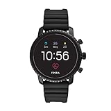 FOSSIL Herren Digital Smart Watch Armbanduhr mit Silikon Armband FTW4018