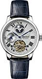 Ingersoll The Riff Mens Automatic Watch I07401 with a Silver Dial and a Blue Genuine Leather Band