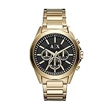Armani Exchange Herren Chronograph Quarz Uhr mit Edelstahl Armband AX2611