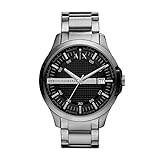 Armani Exchange Herren Analog Quarz Uhr mit Edelstahl Armband AX2103