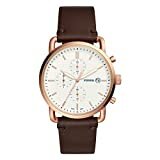 Fossil Herren Chronograph Quarz Uhr mit Leder Armband FS5476