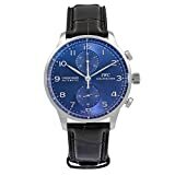 IWC Portugieser Chronograph Edition 150 Years Steel Blue Dial Men Watch IW371601