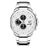 s.Oliver Herren Analog Quarz Multifunktionsuhr mit Edelstahl SO-4178-MM