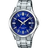 CASIO Herren Analog Quarz Uhr mit Edelstahl Armband MTS-100D-2AVEF