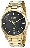 Hugo Boss Herren Datum klassisch Quarz Uhr mit Edelstahl Armband 1513521