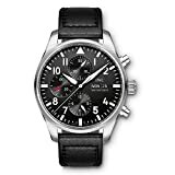 IWC Herren-Armbanduhr 43mm Armband Leder Schwarz Gehäuse Edelstahl Synthetisches Saphir Automatik IW377709