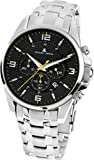 JACQUES LEMANS Herrenuhr Liverpool Metallband massiv Edelstahl Chronograph 1-1799F