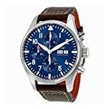 IWC Pilot Midnight Steel Chronograph Blue Dial Automatic Mens Watch IW377714