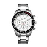 Gigandet Herrenuhr Chronograph Analog Quarz mit Edelstahlarmband Chrono King G28-002