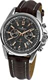 JACQUES LEMANS Herrenuhr Liverpool Lederarmband massiv Edelstahl Chronograph 1-1117.1WN