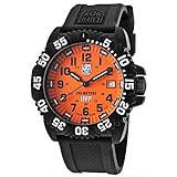 LUMINOX Men's Scott Cassell Watch Limited Edition (XS.3059.SET.BOXED / 3050 Series) Swiss Made with Black Band & Case and Orange Dial + 200 Metres Waterproof Diver Watch