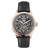 Ingersoll Men's The Regent Automatic Watch with Black Dial and Black Leather Strap I00302