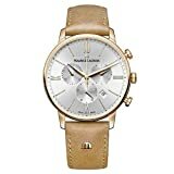 Maurice Lacroix Herren Chronograph Quarz Uhr mit Leder Armband EL1098-PVP01-111-2
