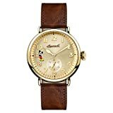 Ingersoll Herren Analog Quarz Uhr mit Leder Armband ID01201