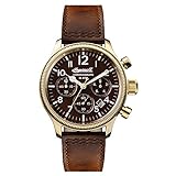 Ingersoll Herren Chronograph Quarz Uhr mit Leder Armband I03802