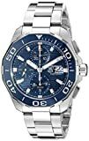 TAG Heuer Herren-Armbanduhr CAY211B.BA0927 Aquaracr Analog-Anzeige Schweizer Automatik Silber, blau, Armband