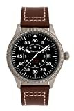 Gigandet Herrenuhr Automatik Analog mit Lederarmband Red Baron G8-001