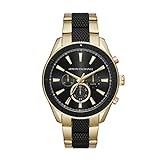 Armani Exchange Herren Chronograph Quarz Uhr mit Edelstahl Armband AX1814