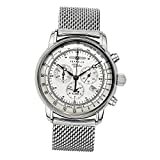 Zeppelin Herrenarmbanduhr Special Edition 100 Jahre Zeppelin Chronograph Alarm 12-Stunden-Stoppfunktion Quarz weiß 7680M-1
