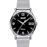 TISSOT Herren Analog Quarz Uhr mit Edelstahl Armband T1164101105700
