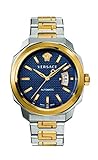 Versace Herren Analog Automatik Uhr mit Edelstahl Armband VAG030016