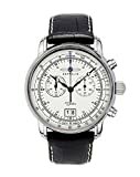 Zeppelin Herrenuhr Chronograph Quarz mit Lederarmband – 76901