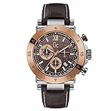 Guess Herren Chronograph Quarz Uhr mit Leder Armband X90020G4S