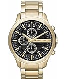 Armani Exchange Herren Chronograph Quarz Uhr mit Edelstahl Armband AX2137