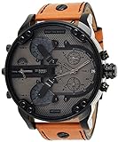 Diesel Herren Chronograph Quarz Uhr mit Leder Armband DZ7406